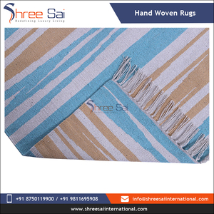 Alfombras tejidas para interiores de diseño moderno bordadas hechas a mano de Material de yute de alta calidad de tendencia más nueva de venta al por mayor India - Product Image 4