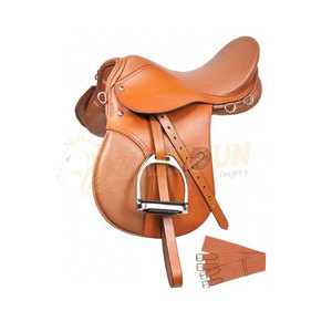 Juego de sillín de equitación inglés multiusos de cuero genuino de alta calidad nuevo Kit de sillín de equitación inglés de alta calidad - Product Image 1