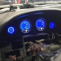 Prosport Compteur de vitesse numérique universel 85 mm avec fonction GPS, lentille transparente, odomètre MPH, 12 V, 0-200 KMH/MPH, voiture, nouveau matériau plastique, 12