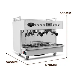 ホット販売カスタム9-15Bar半自動イタリアンダブルシリンダーラグジュアリーITOP100カップコーヒーメーカー