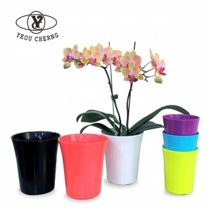 Pot de plantes d'orchidées en plastique ABS moderne réutilisable à bas quantité minimale de commande certifié ROHS pour la décoration de bureau de salon de jardin - Product Image 6
