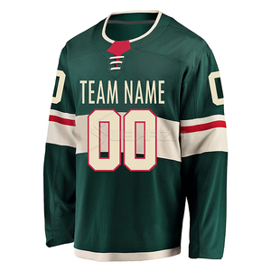 Maillot de football sur glace à impression réversible, produit de qualité supérieure, personnalisé, pour équipe, en sergé - Product Image 1