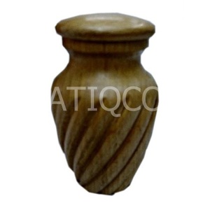 Baby Cremation Urn Gloss Wooden American Style Atiqco Model 787345 & Keepsake - Product Image 3