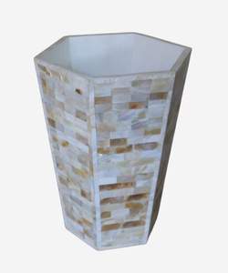 Vase floral en incrustation d'os unique décoration de maison de couleur noir et blanc pour une taille personnalisée et un emballage d'une seule pièce - Product Image 6