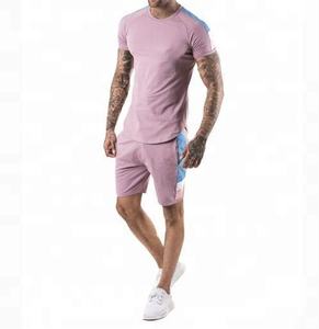 Camiseta y pantalones cortos lavados personalizados para hombre, OEM, 2021 - Product Image 4