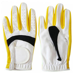 Gants de golf en peau de mouton antidérapants personnalisés Wego Industries, sangle de poignet réglable, design respirant à doigts complets pour hommes - Product Image 2