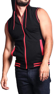 Hot Selling <b>Mens</b> Fitness <b>Sleeveless</b> <b>Hoodies</b> Custom Gym Wear Sweatshirts <b>sleeveless</b> <b>hoodies</b> - Product Image 6