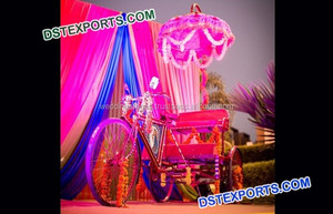 De la boda Punjabi de entrada Rickshaw decoración Gujarati de novia de la boda entrada Rickshaw mejor boda entrada Rickshaw Decoración - Product Image 5