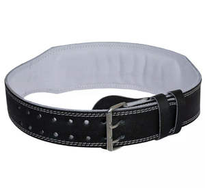 เข็มขัดยกน้ำหนักหนังแบบกำหนดเองสำหรับการออกกำลังกายการฝึกยกน้ำหนัก Powerlifting - Product Image 1