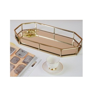 Metal And <b>Mirror</b> Food Serving <b>Tray</b> Highest Quality <b>Rectangle</b> Shape Food Serving <b>Tray</b> For Wholesale Supplier - Product Image 5