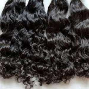 ผมต่อจากคนอินเดียเรมี่ธรรมชาติธรรมชาติไม่ผ่านกระบวนการทอพร้อมปลายคู่ - Product Image 6