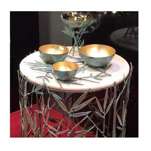 Ensemble de 3 bols décoratifs avec brûleur à bakhoor, qualité supérieure, forme ronde, bol décoratif pour aliments au meilleur prix - Product Image 1