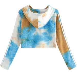 Unique Fashion Wear Printed Long Sleeved Crop Top Hoodie For Women By inspire apparel - Product Image 2