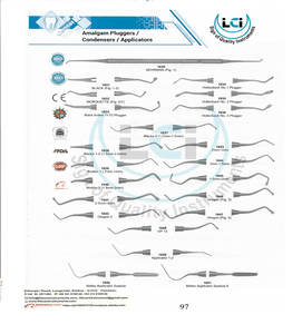 Instrumentos de Obturación de Amalgama/Condensadores/Aplicadores - Product Image 1