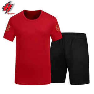 Chándal deportivo unisex de talla grande con logotipo personalizado para hombre, chándal deportivo informal a prueba de viento para entrenamiento, Camiseta estampada de verano - Product Image 4