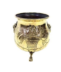 Modern <b>Brass</b> Gold Planters with <b>Stand</b> Planter Pots with Metal <b>Stands</b>, Flower Pot Living Room Decor - Product Image 1