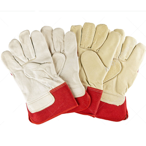 Mitaines de travail industrielles en cuir fendu certifiées EN420, antidérapantes, antistatiques, anti-coupures, 14 pouces - Product Image 2