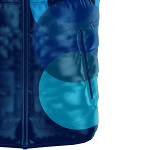 Gilet bouffant en polyester 100% de haute qualité pour hommes, lavable, hiver sans manches, coupe-vent, veste en nylon rembourrée en coton - Product Image 5