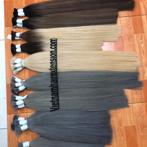 Extensions de cheveux Remy vierges en vrac 100% naturelles, ondulées, origine Vietnam, 100g, qualité de luxe - Product Image 1