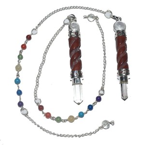 Meilleures ventes de pendules en spirale de jaspe rouge (3 pièces) : Pendules en spirale de jaspe rouge (3 pièces) à vendre - Product Image 1