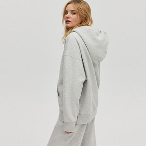 Survêtement gris surdimensionné pour homme, ensemble 2 pièces, sweat à capuche et pantalon de survêtement, avec cordon de serrage, tenue de fitness, nouvelle collection 2021 - Product Image 4