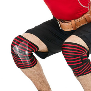 GAF Heavy Duty Gym Fitness Compression Weightlifting <b>Knee</b> <b>Straps</b> Power Lifting <b>Knee</b> Wraps for Squats Squatting & Weight Training - Product Image 5