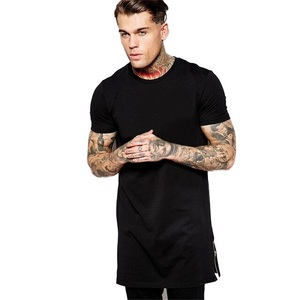 Camiseta lisa de algodón y poliéster con cuello redondo para hombre, camisa de manga corta a la moda, venta al por mayor, OEM, barata, personalizada - Product Image 1