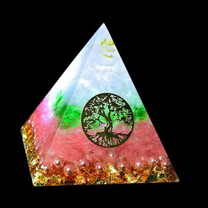 Pirámide de Orgonita Decorativa para el Hogar, Cristal Creativo, Energía de Cristal, Resina, Artesanía, Árbol de la Vida, Símbolo, Pirámide de Orgón - Product Image 2