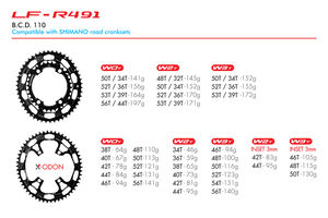 Ridea-anillos de cadena ovalados de doble cambio para bicicleta - Product Image 2