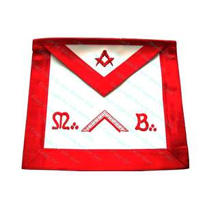 Arche de cérémonie tablier maçonnique avec pompon - Product Image 2