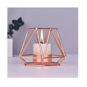 ร้อนขายการออกแบบตารางด้านบนเชิงเทียนโลหะเรขาคณิตผู้ผลิตรูปร่างที่กำหนดเองรูปทรงเรขาคณิตเชิงเทียนโลหะผู้ส่งออก - Product Image 4