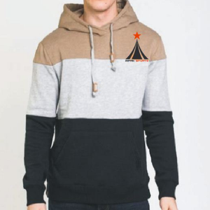 Sweat à capuche à motif de blocs multicolores pour hommes, cousu et brodé en molleton de coton 100% brodé pour l'hiver, vente en gros sur mesure - Product Image 6