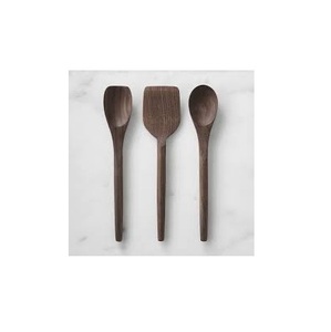 Cuillère de service en bois ustensile de cuisine spatule en bois de teck ensemble cuillère 6 pièces cuisson salade outils d'agitation spatule ustensiles de cuisine - Product Image 6