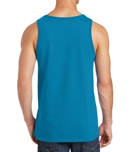 Haute qualité respirant hommes débardeur personnalisé plein tissu impression grande taille Style décontracté en gros à bas prix motif uni - Product Image 2