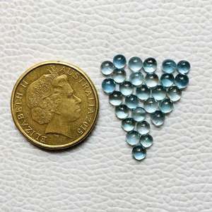 Vente en gros naturel aigue-marine cabochon de pierres précieuses en vrac meilleur prix par pièce pour la fabrication de bijoux de forme unie (bague/boucle d'oreille) - Product Image 3