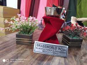 Alicia de latón con bolsa de terciopelo, suministros de Iglesia, Brassworld, India - Product Image 6