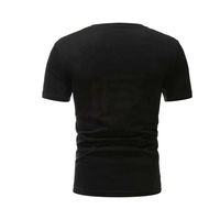 T-shirt à manches courtes en coton/polyester tricoté avec logo personnalisé, col rond, coupe classique pour homme, respirant et à séchage rapide, unisexe, fabriqué au Pakistan