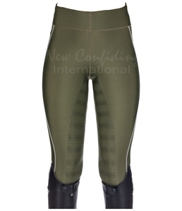 Mallas de equitación personalizadas JumpPro para mujer que ofrecen flexibilidad y comodidad de agarre de silicona seguro - Product Image 4