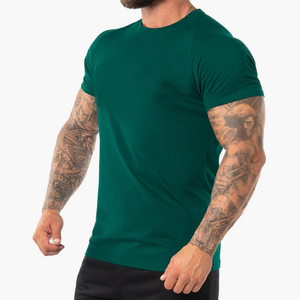 Camiseta con dobladillo recto de alta calidad, Camiseta con estampado de entrenamiento personalizado, venta al por mayor - Product Image 2