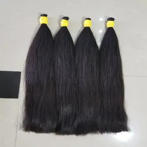 Extensiones de cabello humano liso, Color hueso, 100% Remi, fabricante de cabello de Vietnam