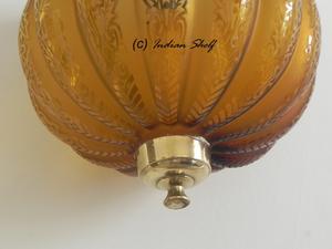 โคมไฟเพดานสไตล์อินเดียดั้งเดิม,โคมไฟแก้วแขวนตกแต่งบ้านทำด้วยมือปี CL-77 - Product Image 5