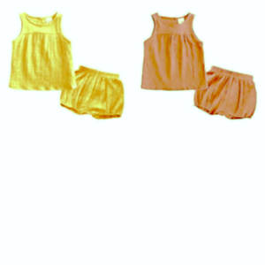 Mono de verano de algodón orgánico para recién nacidos, ropa de bebé con mangas cortas y cierre de botón a presión, venta al por mayor - Product Image 5