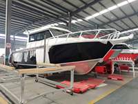 Bateau à rames de luxe de 9,6 m, bateau de pêche en aluminium pour la vie de tous les jours, à vendre