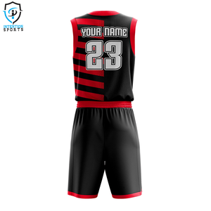 Vente en gros de tissu de haute qualité 100% Polyester, ensembles de maillots de basket-ball personnalisables pour hommes, uniformes de basket-ball pour hommes - Product Image 3