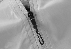 Grey Coat Pant Slim Fashion <b>Men's</b> Jogging 2 Piece Pullover pockets Workout Sportswear Zipper Cotton Fleece Tracksuit - Product Image 6