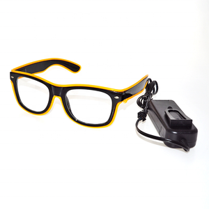 Gafas de <span class=keywords><strong>Moda</strong></span> con Cable EL de 3 Modos, Gafas LED Intermitentes de Neón, Luminosas, con Forma, Juguetes Clásicos Brillantes para Baile, DJ, Máscara de Fiesta - Product Image 3