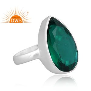 แหวนซ้อนกันได้สำหรับผู้หญิงเครื่องประดับควอตซ์อัญมณีธรรมชาติแบบคู่จากเงินแท้ของ925 - Product Image 3