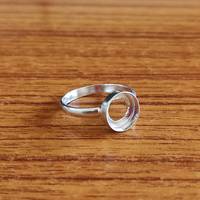 Bague de sertissage vide en argent sterling S925, forme ronde de 10 mm, sans pierre, pour création de bijoux DIY, fournisseur de bijoux fins