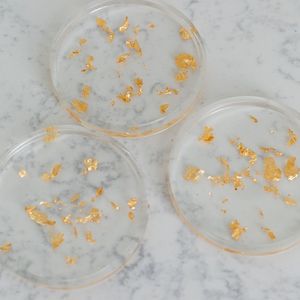 Dessous de verre en résine époxy Usine Prix de gros Dessous de verre en résine de bois pour le thé Vente à chaud design de luxe logo personnalisé accepté - Product Image 5
