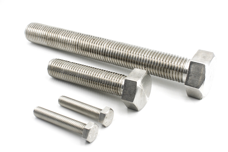 Stainless Steel A2 A4 DIN931 Partial Half Thread Hex Bolt And Nut And Washer